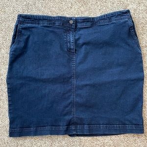 PLUS Talbots Denim Skirt - 20W
